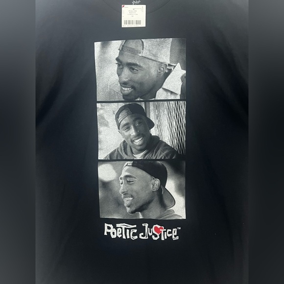 Poetic Justice T Shirt 1XL Tupac
Shakur Black C24‎ - Picture 2 of 4